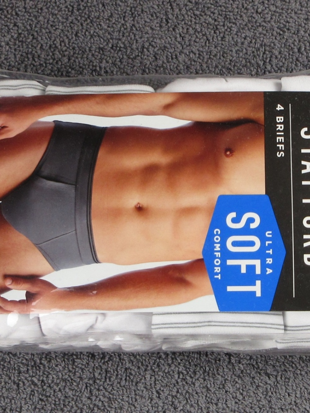 Men's Stafford ultra soft comfort low rise briefs - 4 pack - Picture 3 of 4